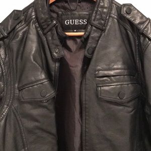 Guess Leather Coat worn once